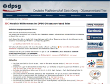 Tablet Screenshot of dpsg-trier.de